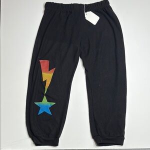 Kids Black Star Blot Jogger